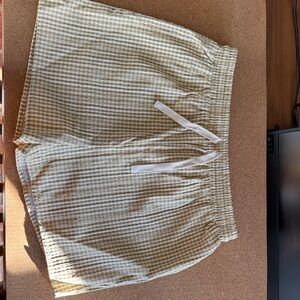 Roolee Beige Checkered Girl’s Shorts